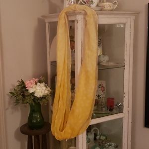 Yellow infinity scarf
